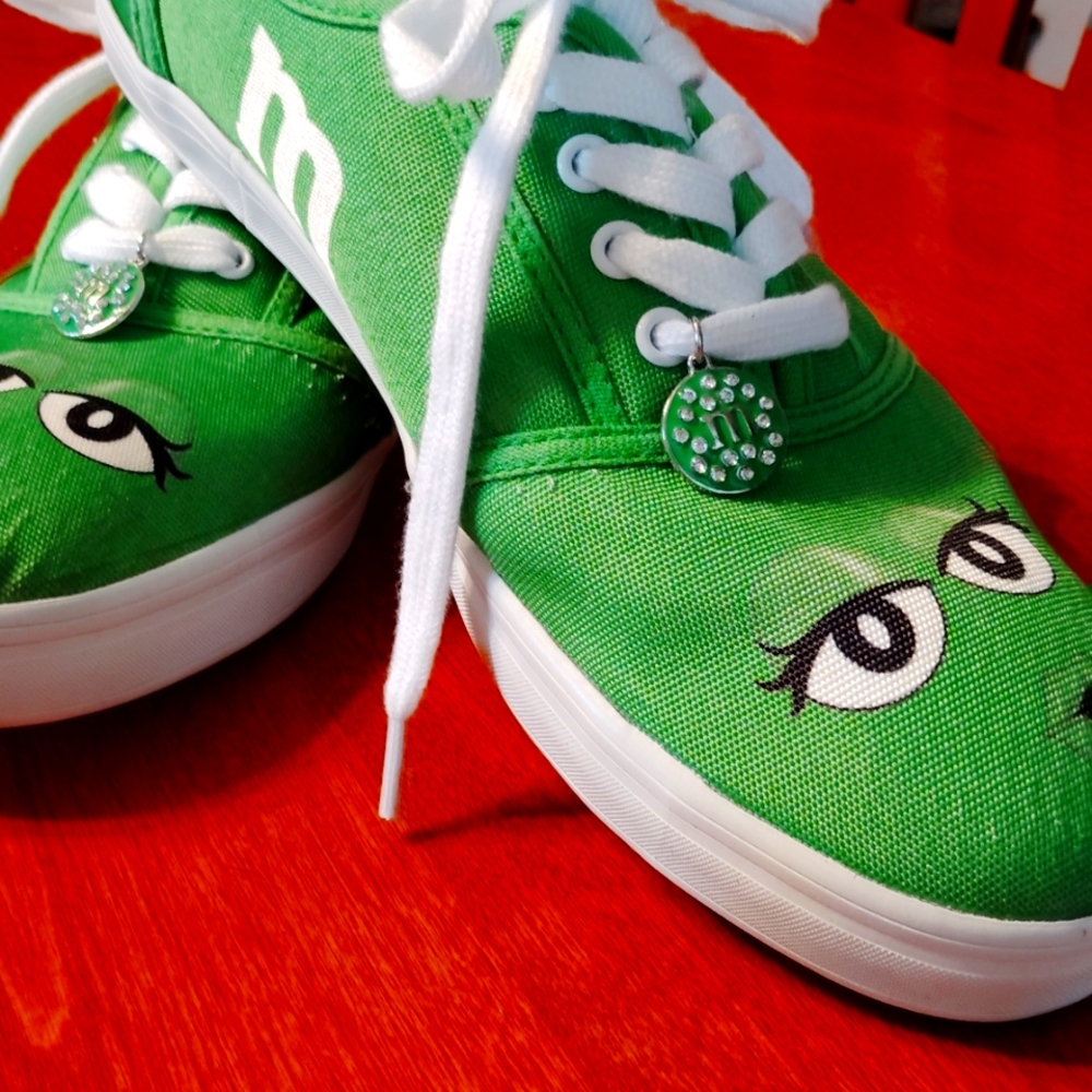 The Bradford Exchange Green Canvas Athletic Shoes with White Laces